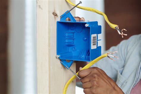 connect junction box to joist|plastic junction box installation.